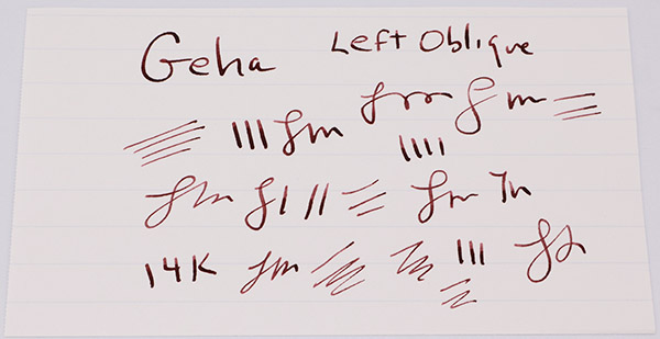 Geha 725 Goldschwinge Fountain Pen - Black Plastic w GT, 14k Left